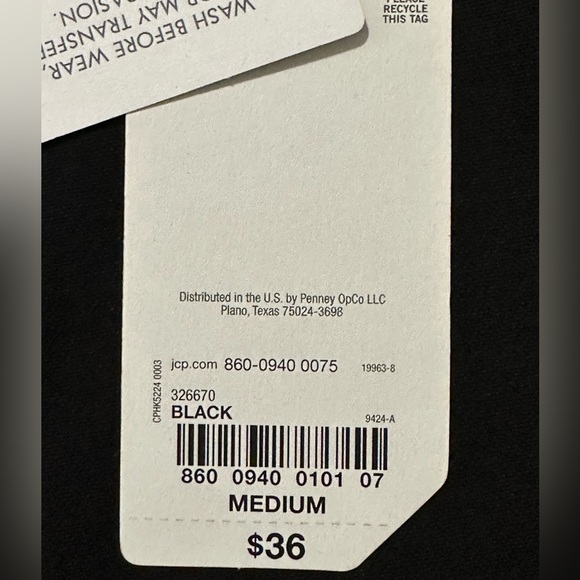 2 Stylus Crew Neck Sleeveless Tank Top Mushroom ans Black Size M NWT - Picture 8 of 8